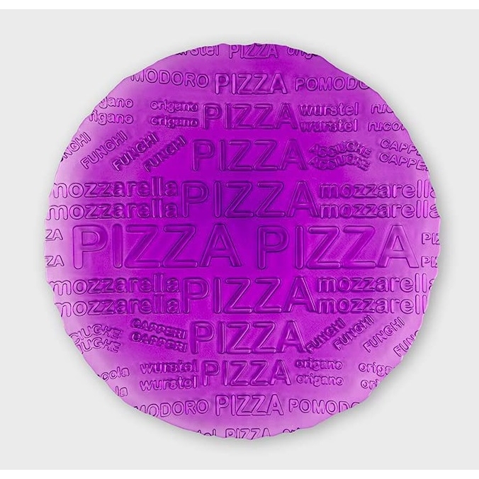 Piatto pizza vetro Lilla' color passion diametro 33 cm cod.64193